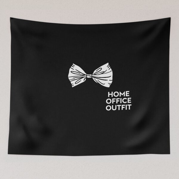 Item preview, Funny Telecommuter Home Ofice Outfit Costume White Bow Tie designed and sold by Salvadax.