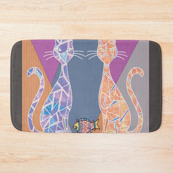 Item preview, 2 Cats & Fish designed and sold by Dipanjan20.