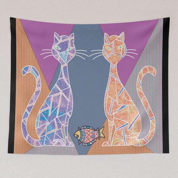 Item preview, 2 Cats & Fish designed and sold by Dipanjan20.