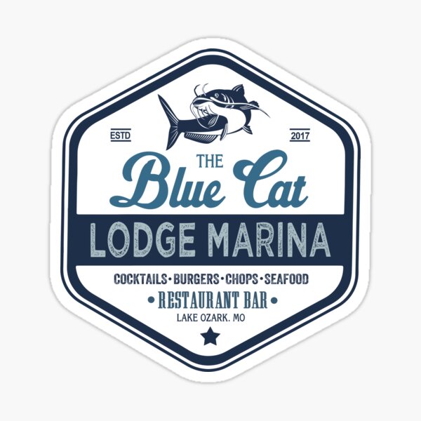 Vista previa del artículo con la obra «The Blue Cat Lodge Marina Estd 2017», diseñado y vendido por LuisImogene7.
