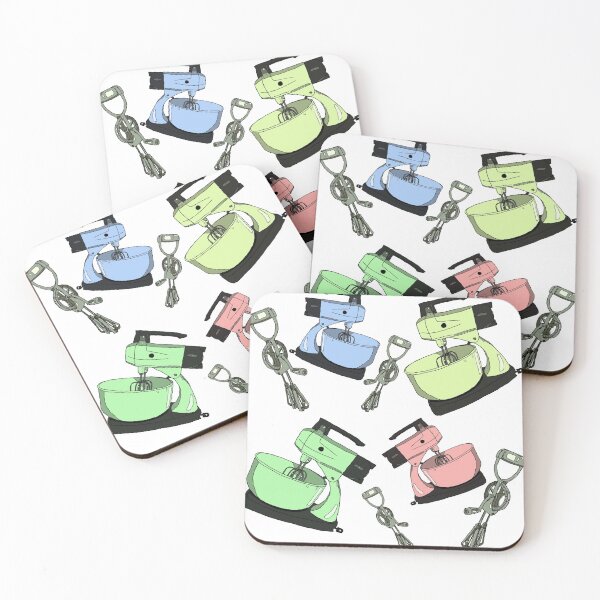 Item preview, Colorful retro hand mixer pattern designed and sold by PBerry.