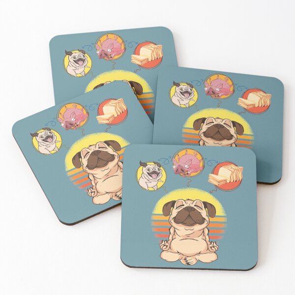 Item preview, Funny Yoga Pug, Dog Pig Loaf of Bread, Artificial Intelligence malfunction, AI image recognition cartoon meme  designed and sold by Ransyn Art.