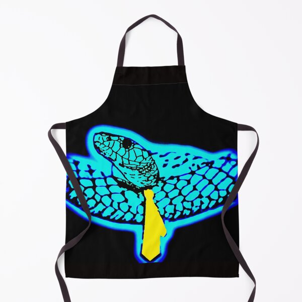 Artikelvorschau, SSassy tödlich tödlich auffallend süße Aqua Neon Schlange mit einer gelben Krawatte entworfen und verkauft von ClosLineDesigns.