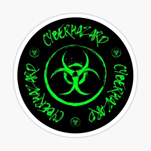 Artikel-Vorschau von Cyber Hazard Biohazard Symbol, designt und verkauft von EBM-Gear.