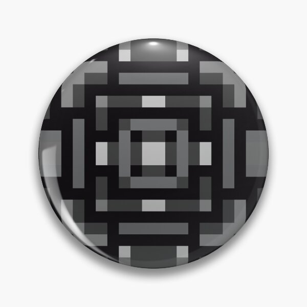 Item preview, Greyscale "Apex" Abstract Geometric Pixel Art Pattern designed and sold by LizardGlow.
