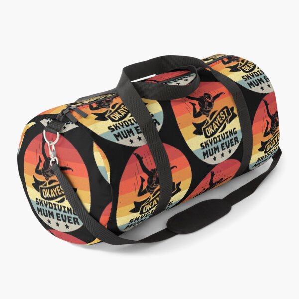 Item preview, Okayest skydiving mum ever, skydiving, free fall, nothing compares, the sky is my playground, retro distressed sunset designed and sold by Orianah.