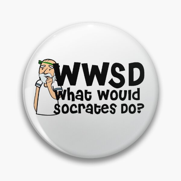 WWSD-What Would Socrates Do? Pin