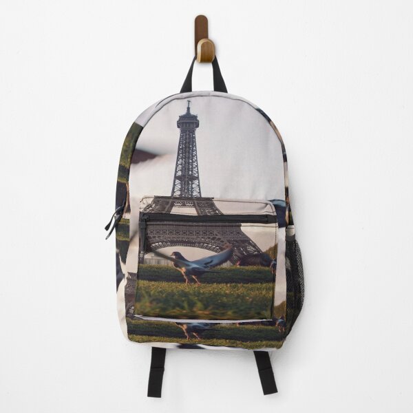 Item preview, Eiffel Tower behind pigeons Paris France designed and sold by BestDesign87.