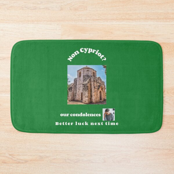 Item preview, "Condolences to non Cypriots"  (white text) designed and sold by skoumpourdides.