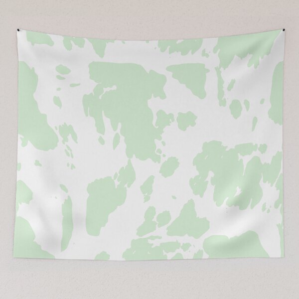 Item preview, Mint Green Cow Pattern Print designed and sold by Sydney Parker-Mitchell.