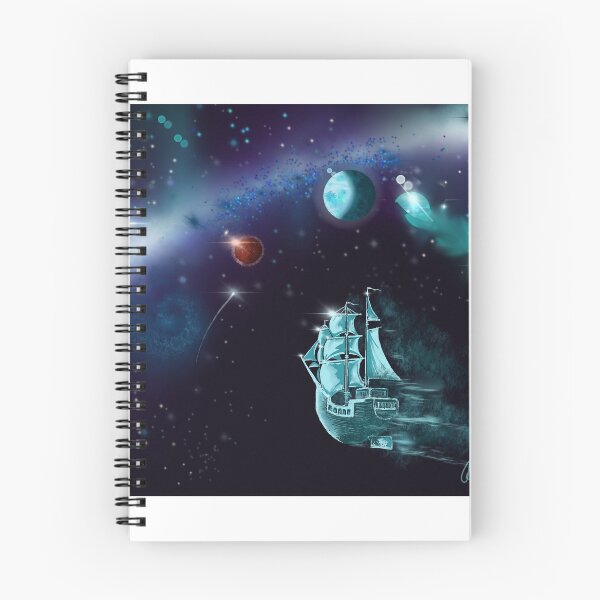 Item preview, Stellar wind. travel mystical sailing ship in space designed and sold by GlazArt.