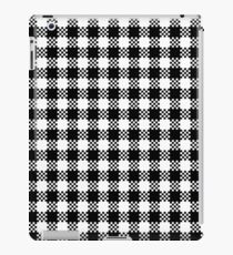 Black and white gingham pattern iPad Case/Skin