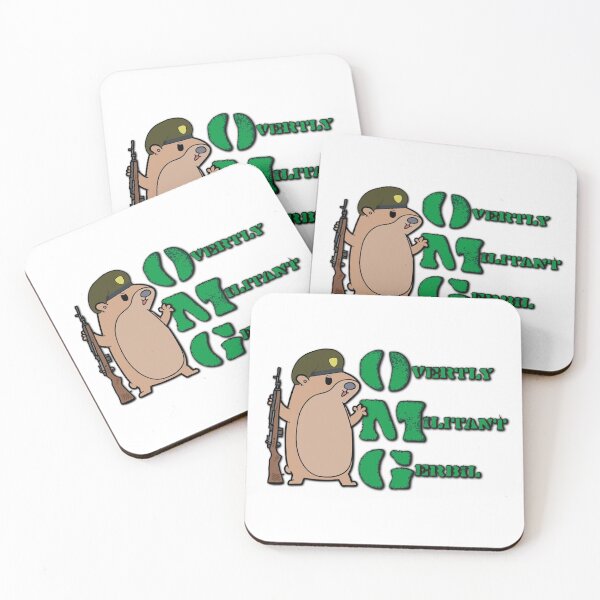 Item preview, "Overtly Militant Gerbil" (OMG) designed and sold by TeeTotallers.