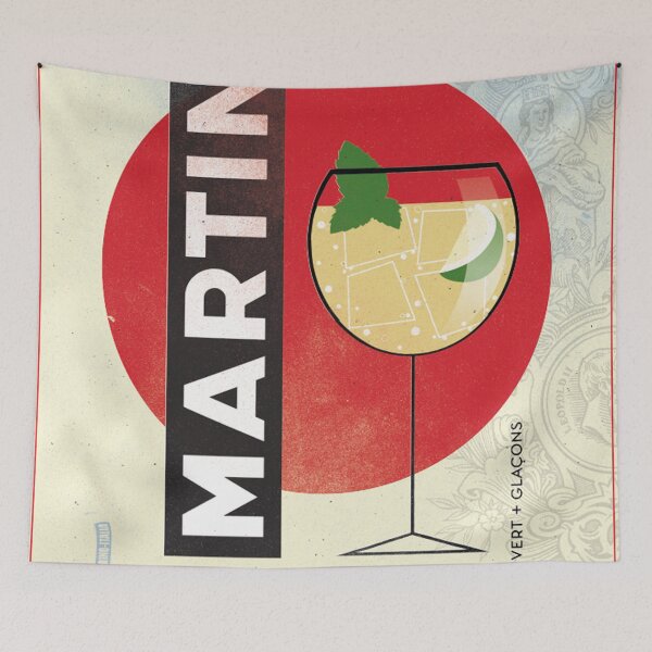 Item preview, Vintage pub - Martini aperitif designed and sold by SuperNanais.