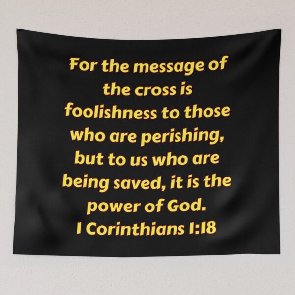 Item preview, Bible Verse 1 Corinthians 1:18 designed and sold by Prayingwarrior.