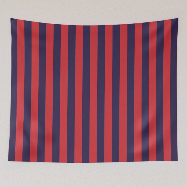 Item preview, Small NAVY BLUE and RED Vertical STRIPES designed and sold by RachelMacht.