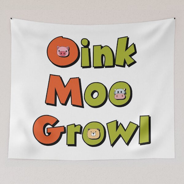 Item preview, "Oink, Moo, Growl" (OMG) designed and sold by TeeTotallers.