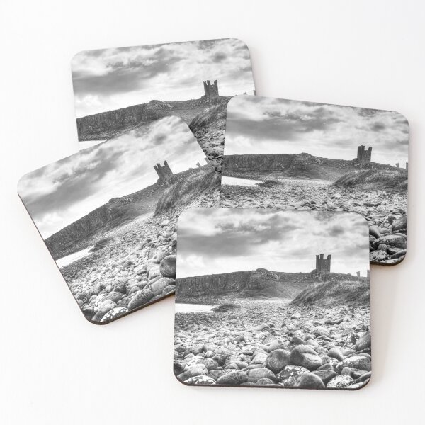 Item preview, Dunstanburgh Castle Northumberland Black And White designed and sold by Paul Thompson Photography.