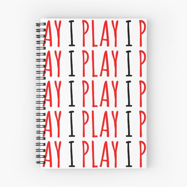 Item preview, I play | Red and Black Typigraphy designed and sold by rsty11.