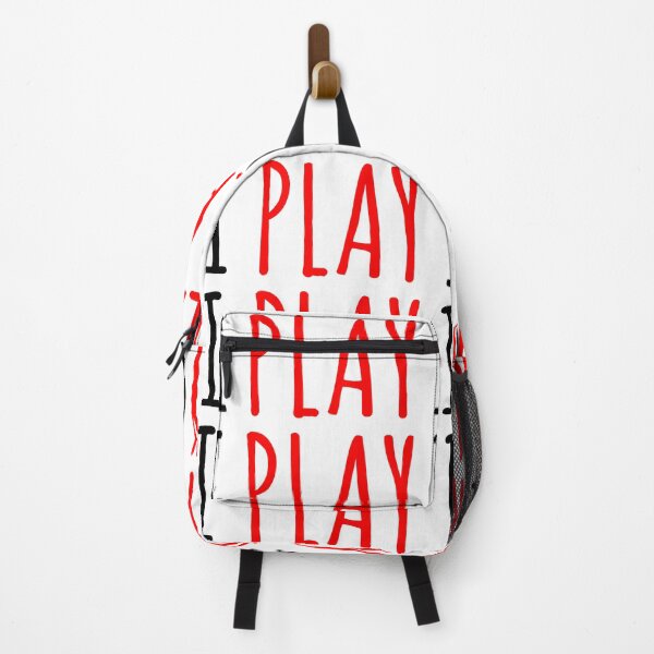 Item preview, I play | Red and Black Typigraphy designed and sold by rsty11.