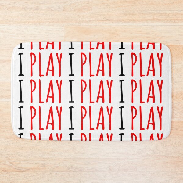 Item preview, I play | Red and Black Typigraphy designed and sold by rsty11.