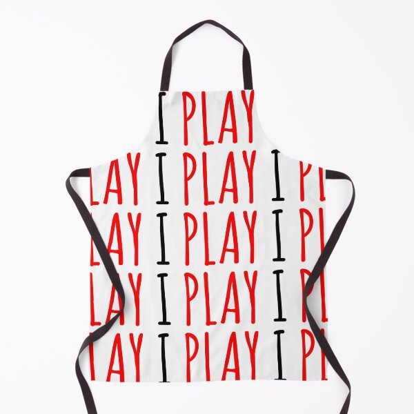 Item preview, I play | Red and Black Typigraphy designed and sold by rsty11.