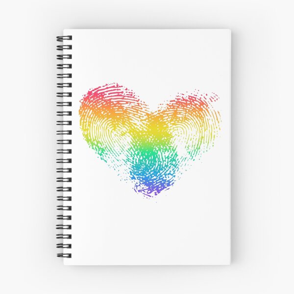 Item preview, Conceptual print with fingerprint rainbow heart designed and sold by AnastasiiaM.