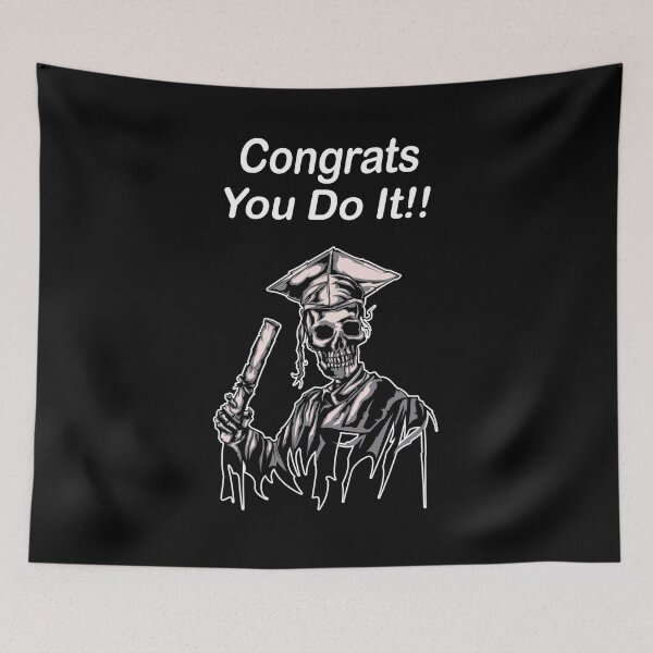 Item preview, congrats you do it ! Funny SKELETON Graduate designed and sold by justbejoker.