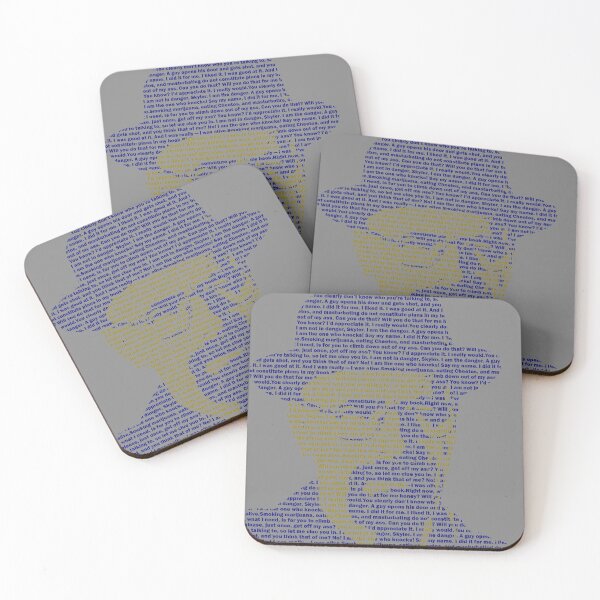 Item preview, Mr. White Heisenberg Quotes Text Portrait designed and sold by OnigiriDoctor.