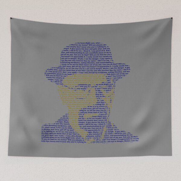Item preview, Mr. White Heisenberg Quotes Text Portrait designed and sold by OnigiriDoctor.