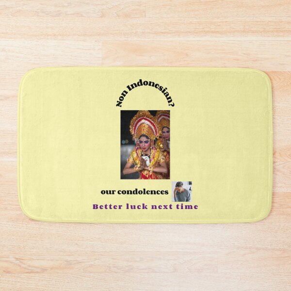 Item preview, "Condolences to non Indonesians"  (black text) designed and sold by skoumpourdides.