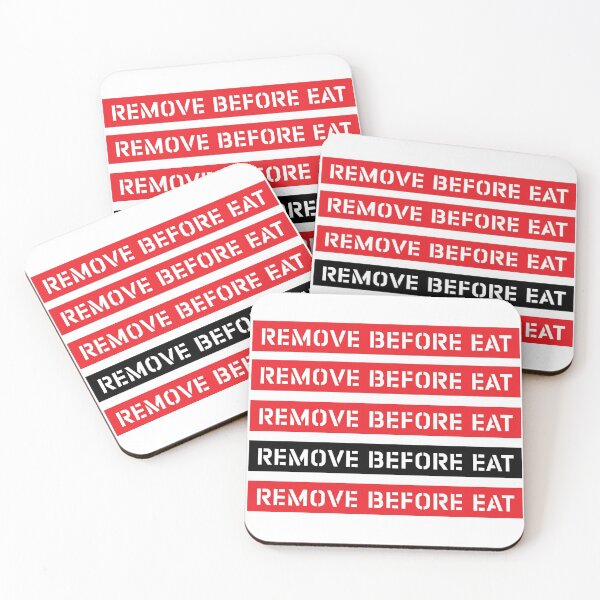 Item preview, REMOVE BEFORE EAT, Social Distancing designed and sold by ARTsPlural.
