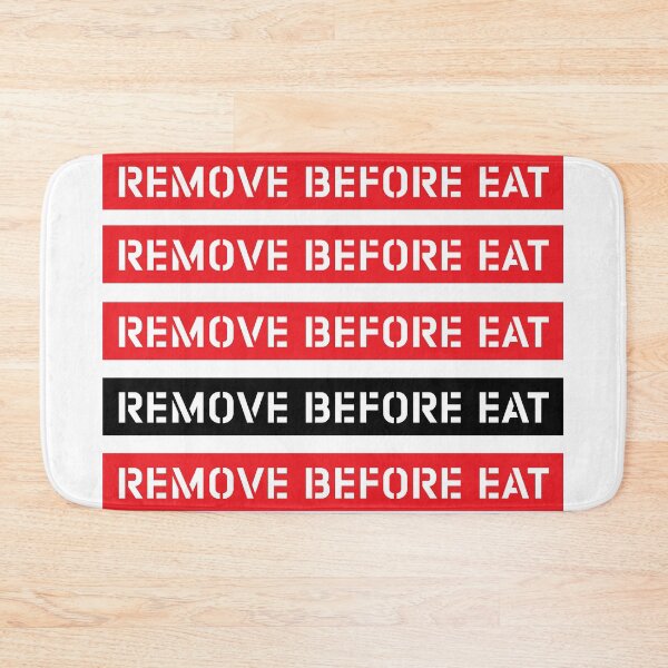 Item preview, REMOVE BEFORE EAT, Social Distancing designed and sold by ARTsPlural.