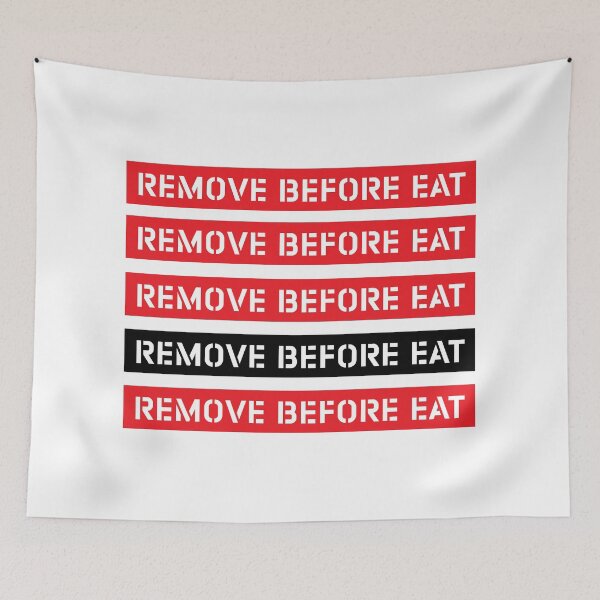 Item preview, REMOVE BEFORE EAT, Social Distancing designed and sold by ARTsPlural.