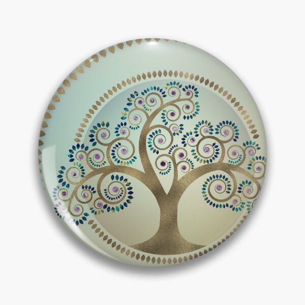 Item preview, Tree of life Golden Spiral and Marble designed and sold by k9printart.