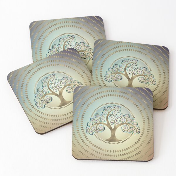 Item preview, Tree of life Golden Spiral and Marble designed and sold by k9printart.