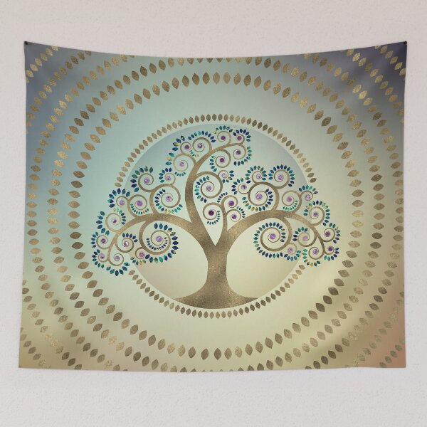 Item preview, Tree of life Golden Spiral and Marble designed and sold by k9printart.