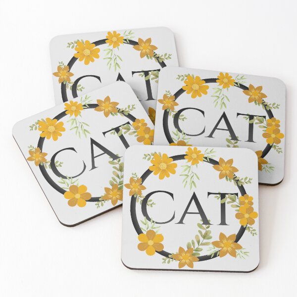 Item preview, Cat Floral Print designed and sold by Styler Design.