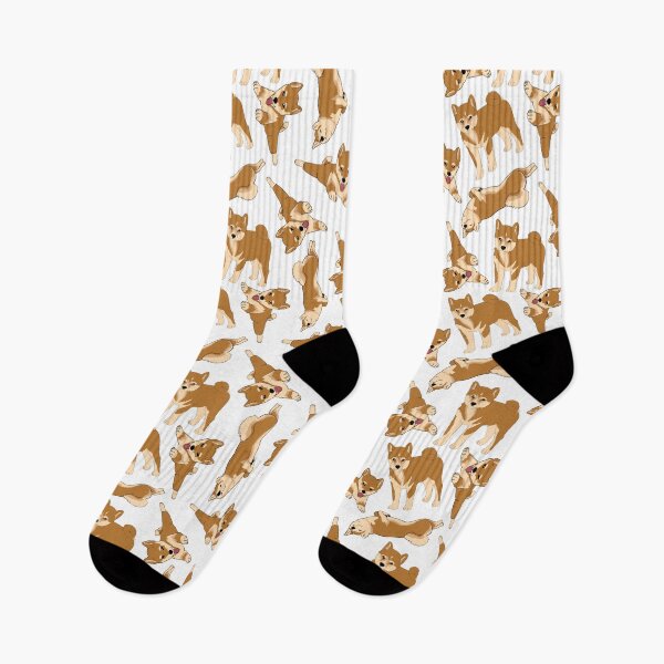 Item preview, shiba inu pattern designed and sold by scribbli.