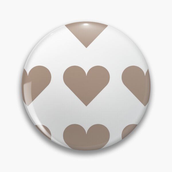 Item preview, Large WARM TAUPE and WHITE LOVE HEARTS designed and sold by RachelMacht.