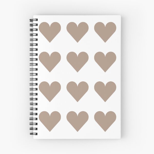 Item preview, Large WARM TAUPE and WHITE LOVE HEARTS designed and sold by RachelMacht.