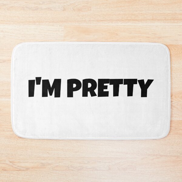 Item preview, Im So Pretty , Self Love Positive Black Quote designed and sold by Barolina.