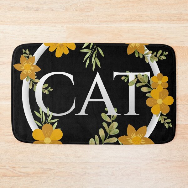 Item preview, Cat Floral Print designed and sold by Styler Design.