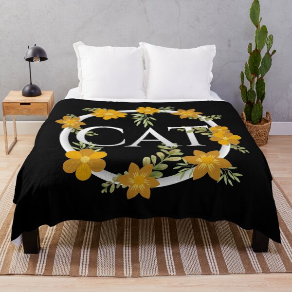 Item preview, Cat Floral Print designed and sold by Styler Design.