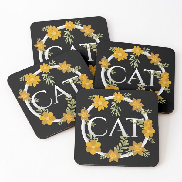 Item preview, Cat Floral Print designed and sold by Styler Design.