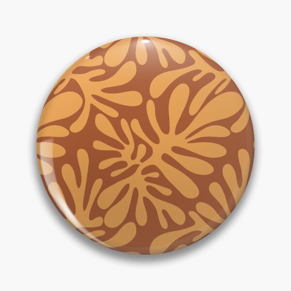 Item preview, Peach and brown abstract shape pattern inspired by Matisse designed and sold by IevaLiART.