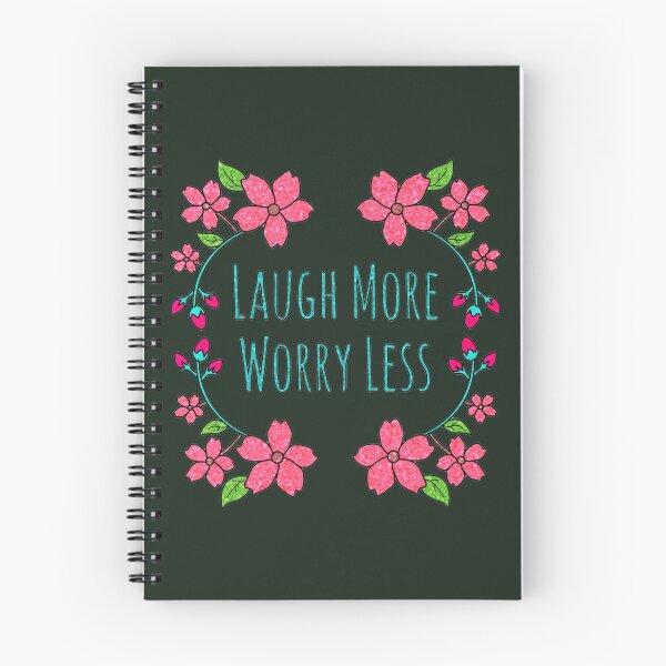 Item preview, Laugh More Worry Less designed and sold by Glamify.