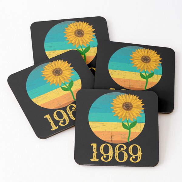 Item preview, 1969 Sunflower Yellow Text designed and sold by Labradoodlesetc.