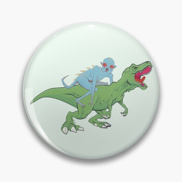Item preview, Chupacabra riding a dinosaur  designed and sold by SidTastic .