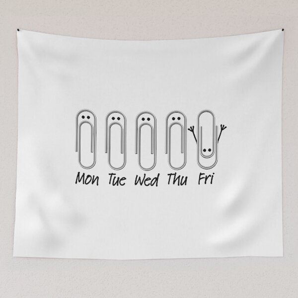 Item preview, Paperclips TGIF Thank God it's friday then meme designed and sold by LaundryFactory.